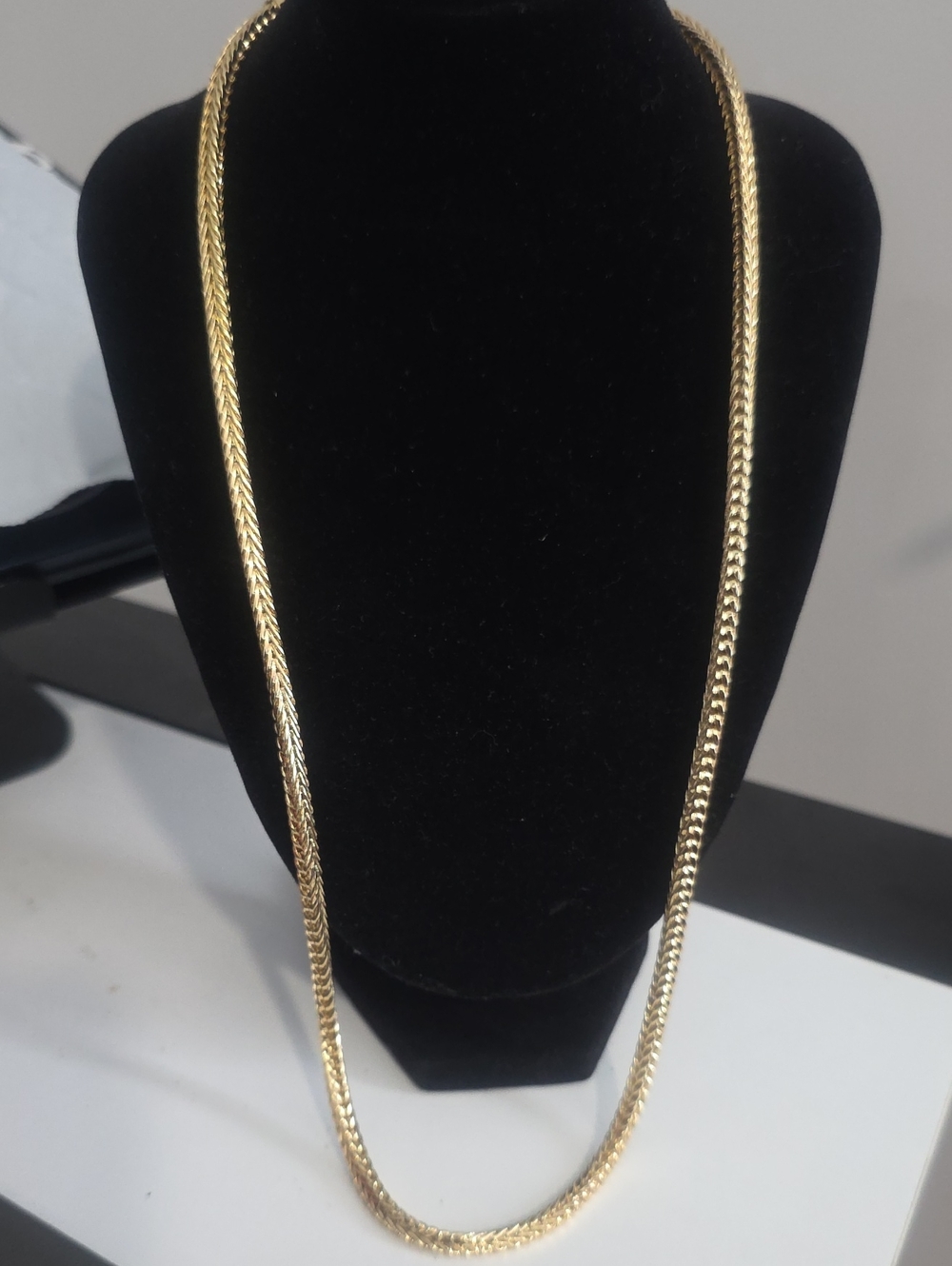 New 24inch 18K Gold Filled Franko Chain Necklace, 4.2mm